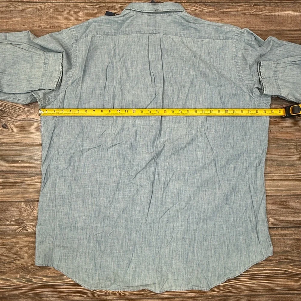 Polo Ralph Lauren Men Size 2XLT Button Down Shirt Blue Chambray Big & Tall NWT
